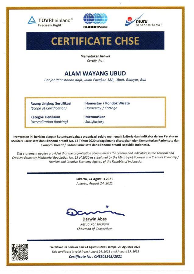 Alam Wayang Ubud - Chse Certified 외부 사진